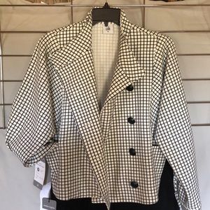 CAbi brand Windowpane Jacket   Size XS & M